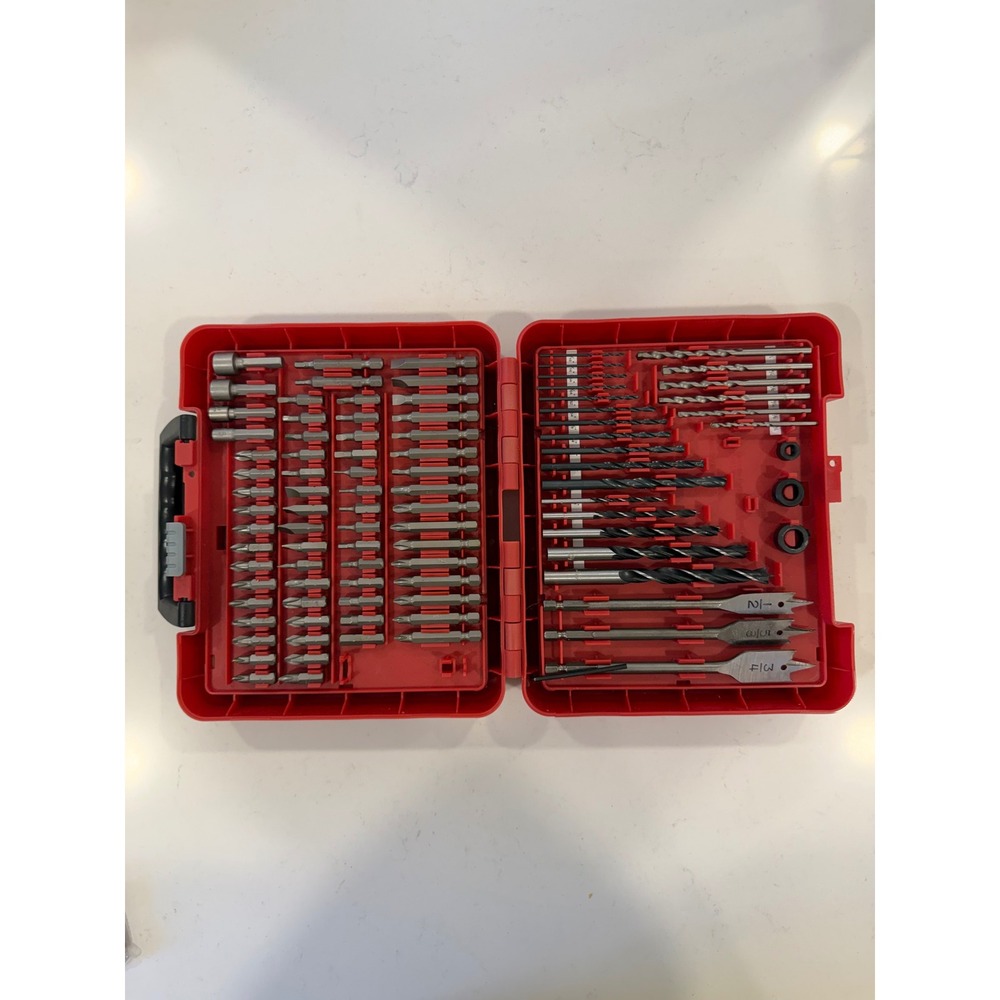 Sears Craftsman Drill and Drive Bit Set with Case Lot Phillips Flathead Torx Hex